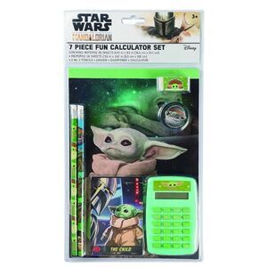 Disney Star Wars The Mandalorian 7 Piece Fun Calculator Set The Child Baby Yoda